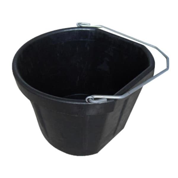 Master Rancher Master Rancher MR20QR-CRNBUCK-BLK 20 Quart Rubber Corner Bucket 175933 - main
